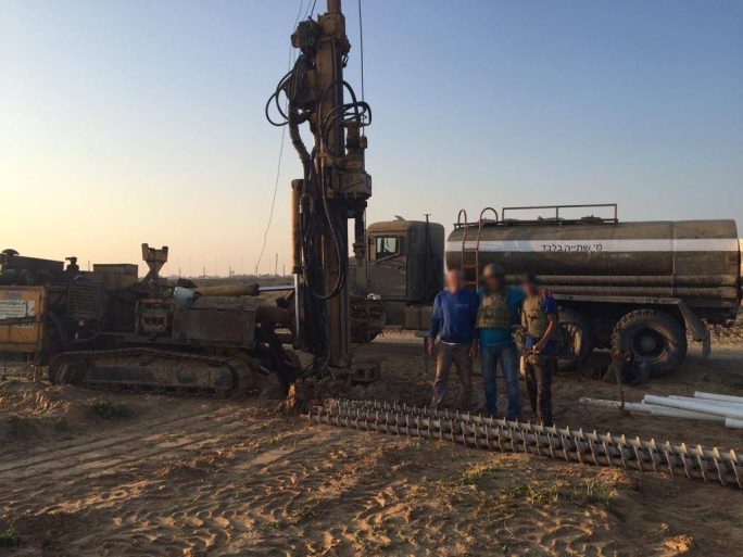 קידוחי ניסיון מנהרות חמאס עוטף עזה עבור משרד הביטחון